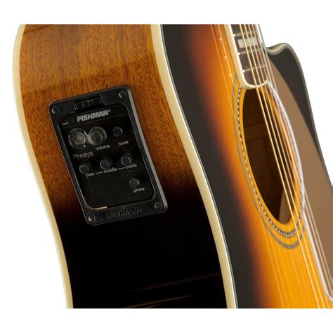 Disc Fender Kingman Asce V3 Electro Acoustic Guitar Wcase Sunburst At Gear4music