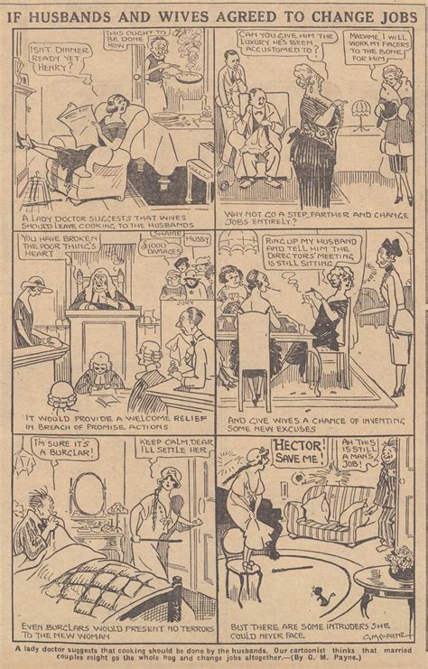 [December 3rd, 1922] "If Husbands And Wives Agreed To Change Jobs