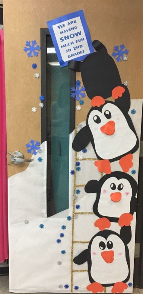 45 amazing ideas for winter and holiday classroom doors