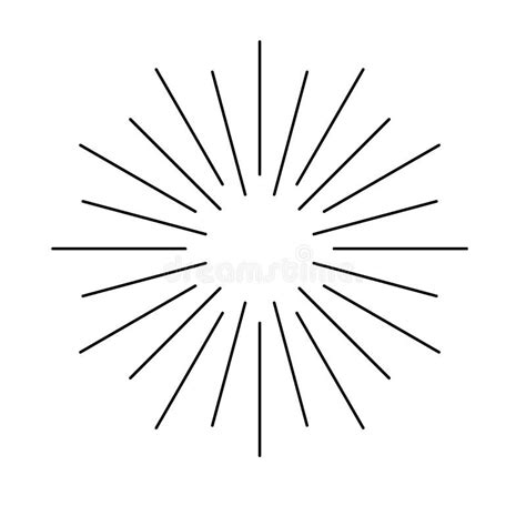 Sun Rays Icon Sunburst Icon Stock Vector Illustration Of Background
