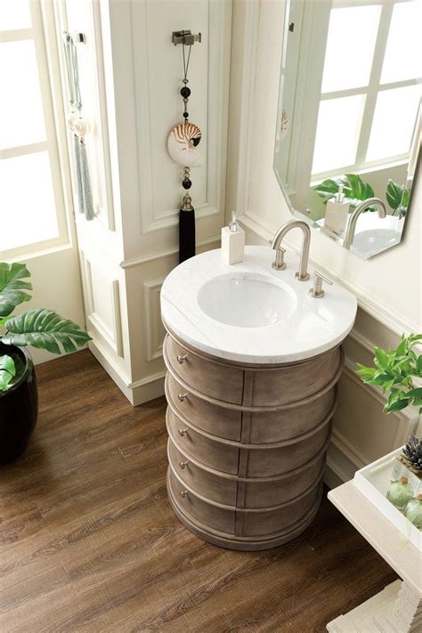 Cairns 24 Single Sink Round Bathroom Vanity Cabinet Empire Gray