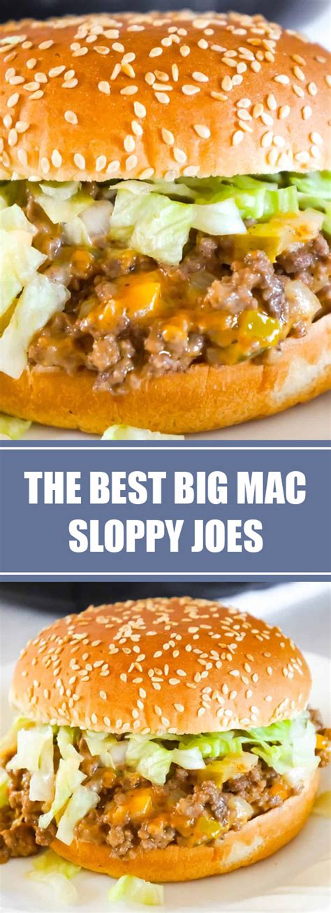 For this recipe, you only need a few ingredients. The Best Big Mac Sloppy Joes #burger #bigmac