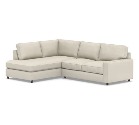 Pb Comfort Square Arm Upholstered Right Sofa Return Bumper Sectional
