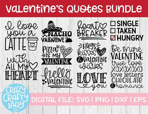 Valentine Shirt Svg Bundle Love Sayings Svg Svg Valentines Day