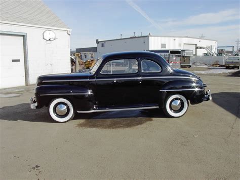1948 48 Ford Flathead V8 3 Speed Coupe Hot Rod Black New Interior Runs