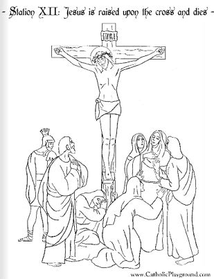 37 jesus died on the cross coloring pages for printing and coloring. The Stations of the Cross in coloring pages - Catholic ...