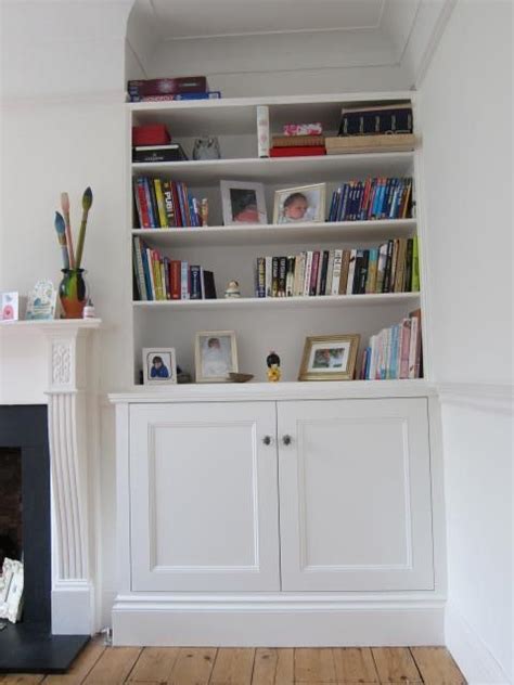 You can customise the cupboard height, width and depth in the if you prefer your alcove cupboard to protrude slightly (on one or both sides), consider using. Alcove cabinet doors | Victorian living room, Living room ...