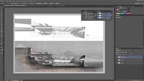 Arqui9illustrating An Architectural Section In Photoshop—beginners