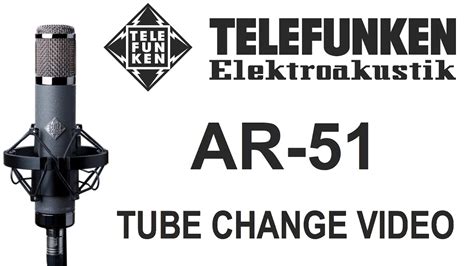 How To Change A Tube In A Telefunken Ar 51 Microphone Youtube