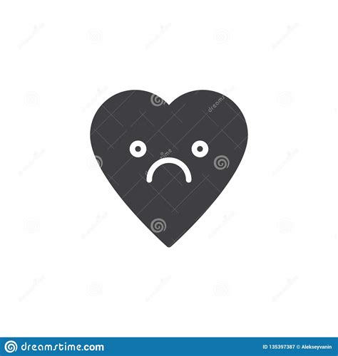 Frowning Face Emoticon Vector Icon Stock Vector Illustration Of