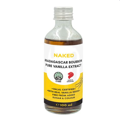 Naked Madagascar Bourbon Pure Vanilla Extract Alcohol Free Ntuc