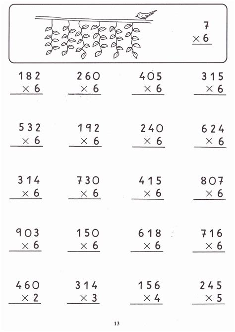 Multiplicaciones De Cifras Por Cifras Para Imprimir Ficha Hot My XXX