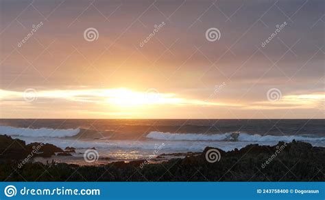 Rocky Ocean Coast Sea Waves Monterey Beach California Dramatic