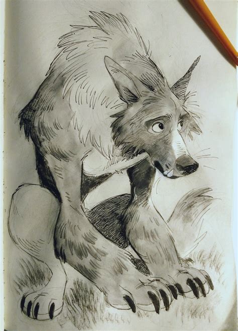 Jeniak Jjeniac Twitter Werewolf Drawing Furry Art Werewolf