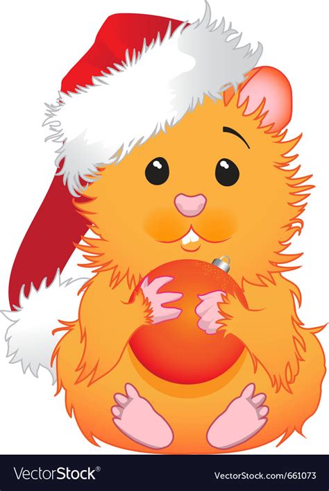 Share your own pictures as public domain with people all over the world. Christmas hamster Royalty Free Vector Image - VectorStock