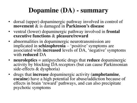 Ppt Lecture 4 Dopamine Powerpoint Presentation Free Download Id