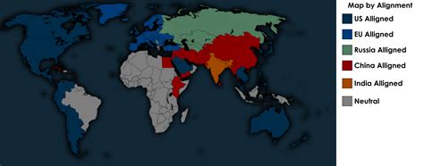Alignment Map Of The 3rd World War 2026 2035 Imaginarymaps