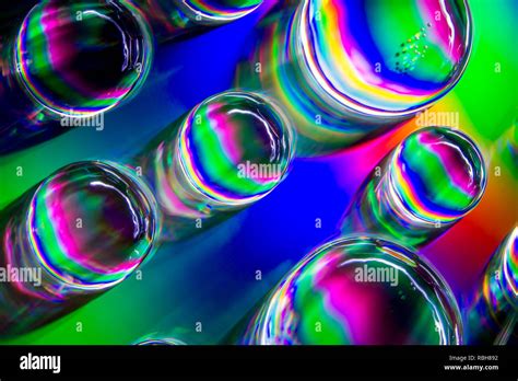 Abstract Rainbow Water Drops Stock Photo Alamy