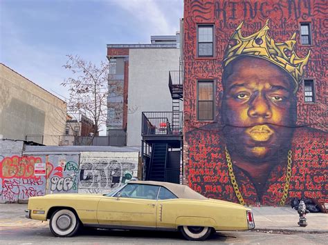 A Mural Paying Tribute To Biggie Smalls The Notorious Big As The