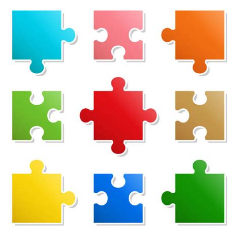 Top 60 Puzzle Pieces White Background Clip Art Vector Graphics And