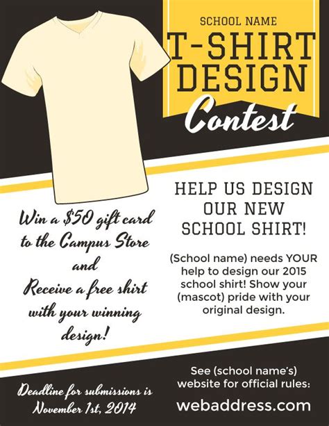 Host A T Shirt Design Contest With Custom Flyers