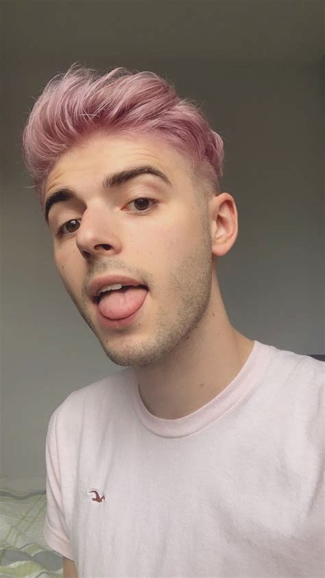 Pink Hair In 2021 Men Hair Color Dyed Hair Men Men Hair Highlights