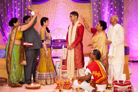 Indian Engagement Ceremony In Purple Opulence By Kimberly Photography