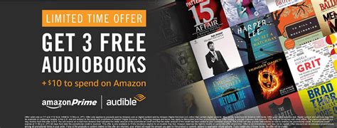 You can also check your chase offers for 10% back on audible. Amazon Prime Audible Promotion: Receive 3 Free Audiobooks + $10 Amazon Credit (Expires Today)