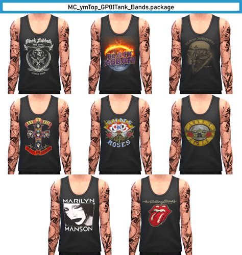 Outdoor Retreat Male Tank Now With Band Graphics By Monochaos