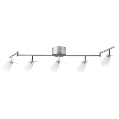 Tidig Ceiling Light With 5 Spotlights Nickel Plated Ikea