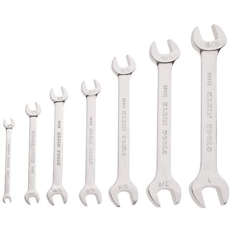 Klein Tools Open End Wrench Set 7 Piece 68452 The Home