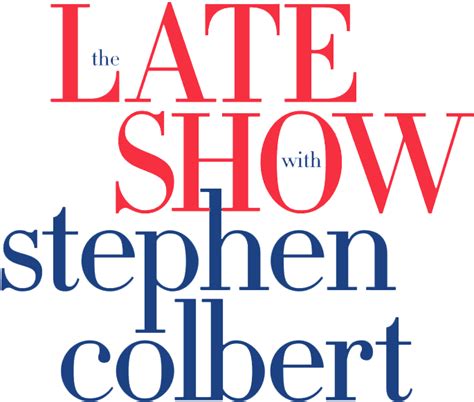 Transparent Show Review Stephen Colbert Late Show Logo Clipart