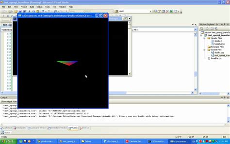 Opengl Transformation 2d Test Youtube