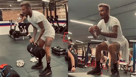 David Beckham Shows Off Muscles While Revealing His Specially Designed