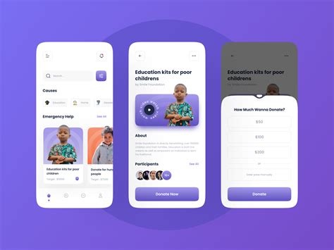 Charity And Donation App Ui Uplabs