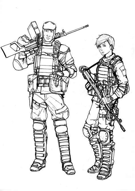Battlefield 4 Drawings Sketch Coloring Page
