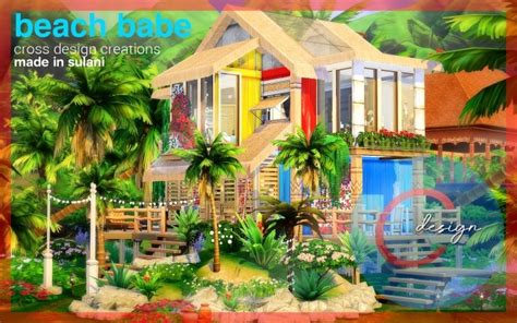 Beach Babe Home By Praline At Cross Design Sims 4 Updates