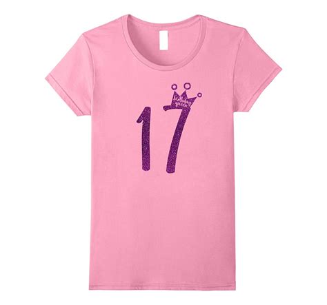 Purple Glitter 17th Birthday Shirt 17th Birthday Queen Shirt 4lvs