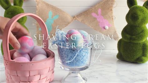 Dying Easter Eggs With Shaving Cream Youtube