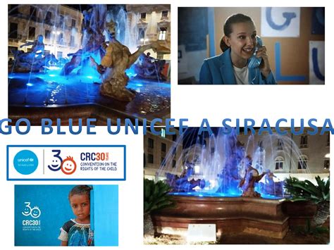Siracusa Partecipa Ai Go Blue Unicef Illuminando La Fontana Di Diana Unicef Italia