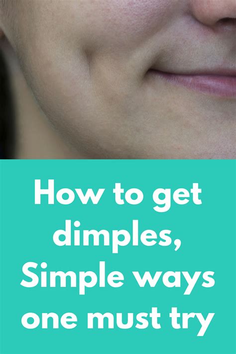 How To Get Dimples Naturally How To Do Thing