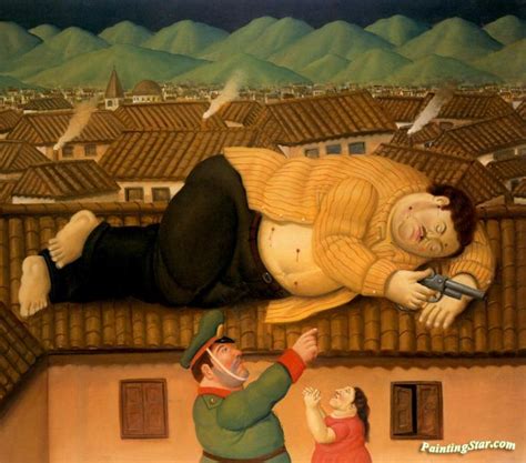 Pablo Escobar Dead Artwork by Fernando Botero Oil Painting & Art Prints