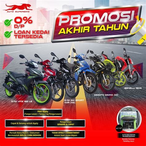 kedai motor murah johor bahru