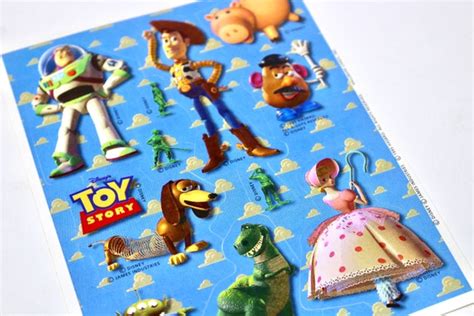 Toy Story Sticker Sheet Vintage 90s Disney Stickers For Etsy