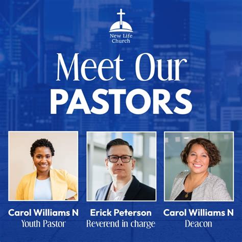 Copy Of Meet Our Pastors Church Portraits Photos Postermywall
