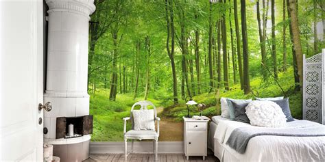 Buy Summer Forest Panorama Wallpaper Happywall