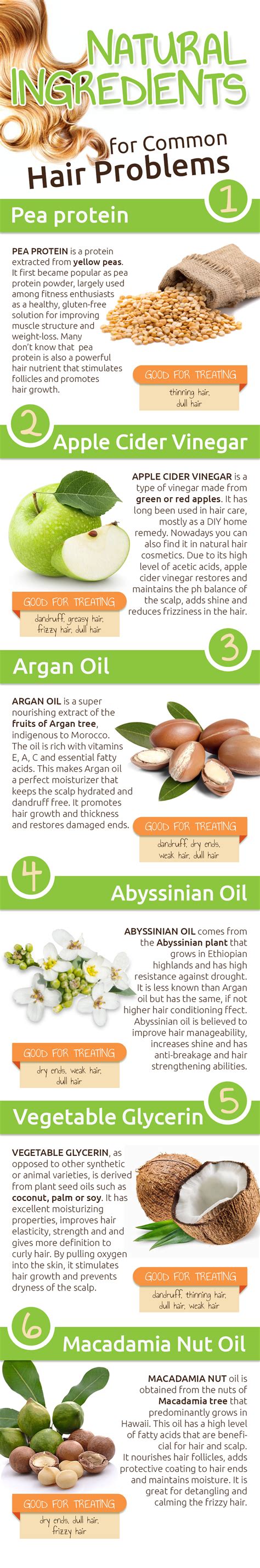 Natural Ingredients for Common Hair Problems