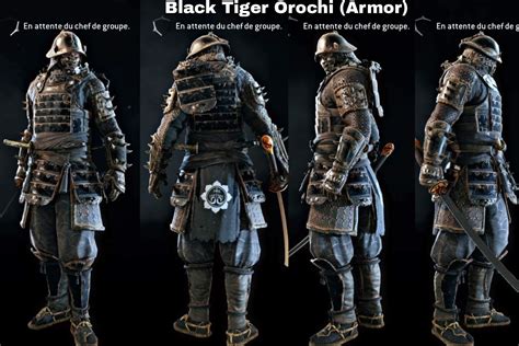 The Black Tiger Orochi Armor For Honor Amino