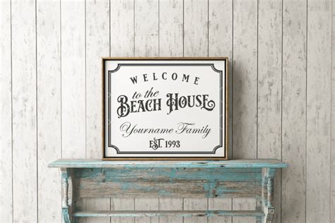 Welcome To The Beach House Customizable Svg File Board And Batten