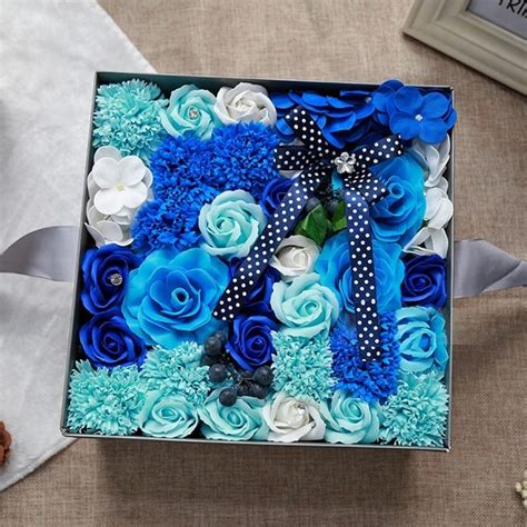 Christening angel necklace & box. Faux Rose Flowers with Gift Box - ApolloBox